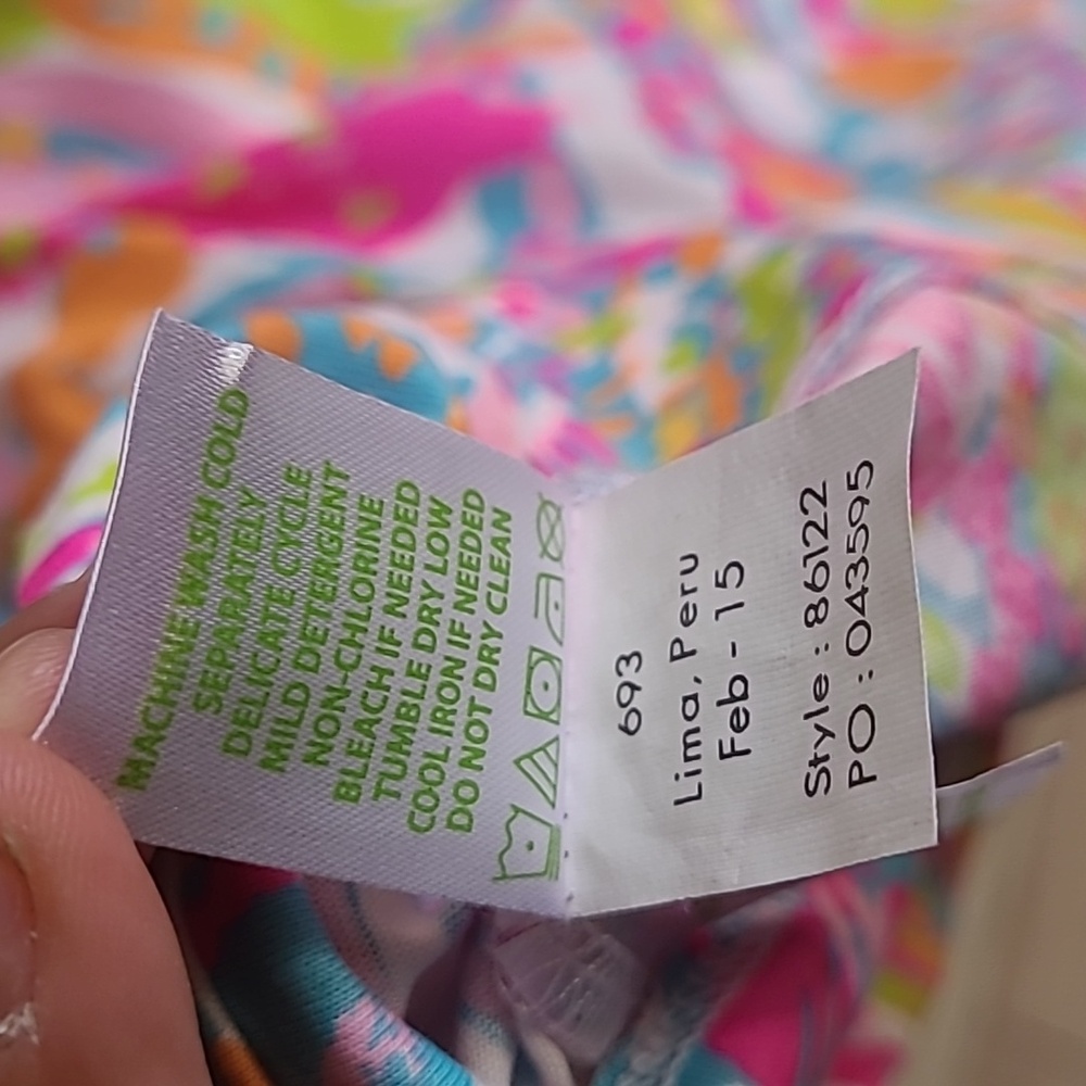 Lilly Pulitzer Christie Dress Scuba to Cuba Sz Med Pima Cotton Bright Colors - Picture 7 of 8